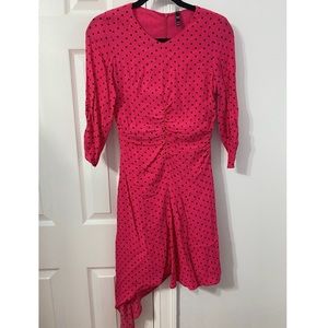 Beautiful pink and black polkadot dress